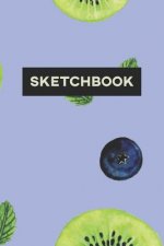 Sketchbook: Blueberry Kiwifruit Food Pattern Paint Cute Design