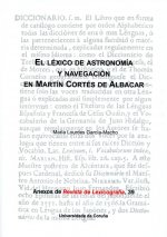 EL LÈXICO DE ASTRONOMÍA Y NAVEGACIÓN EN MARTÍN CORTÈS DE ALBACAR
