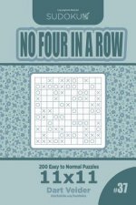 Sudoku No Four in a Row - 200 Easy to Normal Puzzles 11x11 (Volume 37)