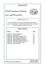 North Carolina Criminal Law and Procedure-Pamphlet 25
