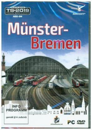 Münster-Bremen, AddOn Trainsimulator 2019, 1 DVD-ROM