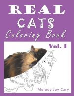 REAL CATS Coloring Book: 50 Pages of Cats to Color for Adults or Kids