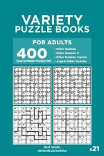 Variety Puzzle Books for Adults - 400 Easy to Master Puzzles 9x9: Killer Sudoku, Killer Sudoku X, Killer Sudoku Jigsaw, Argyle Killer Sudoku (Volume 2