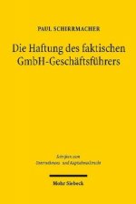 Die Haftung des faktischen GmbH-Geschaftsfuhrers