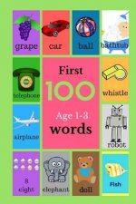 First 100 Age 1-3 Words: Baby Books, Book For Toddlers, Childrens Picture Book