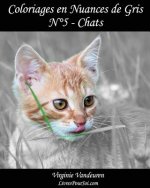 Coloriages en Nuances de Gris - N° 5 - Chats: 25 images de chats toutes en nuances de gris ? colorier