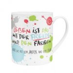 Happy Life 45358 XL Tasse mit Motivdruck: 
