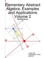 Elementary Abstract Algebra, Examples and Applications Volume 2