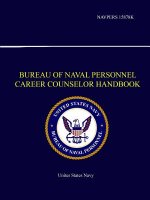 Bureau of Naval Personnel Career Counselor Handbook - NAVPERS 15878K