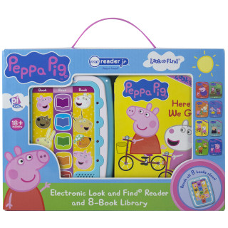 Peppa Pig: Me Reader Jr Electronic Look and Find Reader and 8-Book Library Sound Book Set