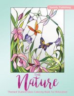 Nature-Themed Stained Glass Coloring Book for Relaxation