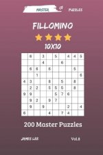 Master of Puzzles - Fillomino 200 Master Puzzles 10x10 Vol. 8