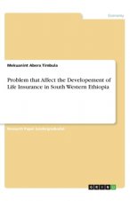 Problem that Affect the Developement of Life Insurance in South Western Ethiopia