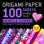 Origami Paper 100 sheets Hearts & Flowers 6