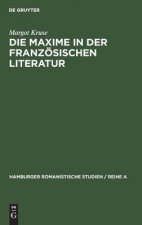Maxime in der franzoesischen Literatur