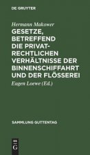 Gesetze, Betreffend Die Privatrechtlichen Verhaltnisse Der Binnenschiffahrt Und Der Floesserei