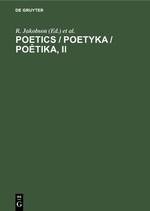 Poetics / Poetyka / Poetika, II