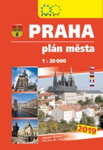 Praha plán města 1:20T knižní 2019
