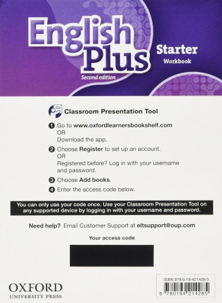 English Plus: Starter: Workbook Classroom Presentation Tool  (access card)