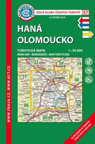 KČT 57 Haná Olomoucko 1:50 000