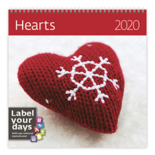 Hearts - nástěnný kalendář 2020