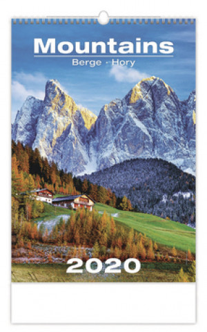 Mountains/Berge/Hory - nástěnný kalendář 2020