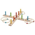 Ringwurfspiel mit 6 Sisalringen