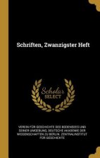 Schriften, Zwanzigster Heft