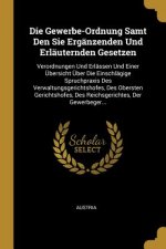 Die Gewerbe-Ordnung Samt Den Sie Ergänzenden Und Erläuternden Gesetzen: Verordnungen Und Erlässen Und Einer Übersicht Über Die Einschlägige Spruchprax