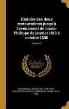 Histoire des deux restaurations jusqu'? l'avénement de Louis-Philippe de janvier 1813 ? octobre 1830; Volume 3