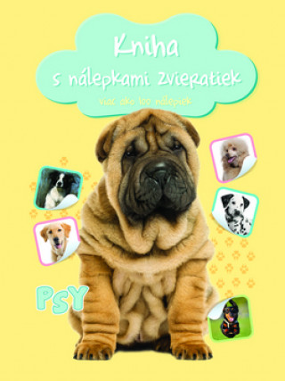 Kniha s nálepkami zvieratiek Psy