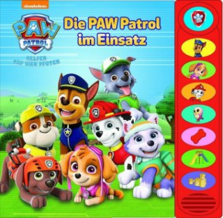 Die PAW Patrol im Einsatz - 8-Button-Soundbuch - interaktives Bilderbuch mit 8 spannenden Geräuschen