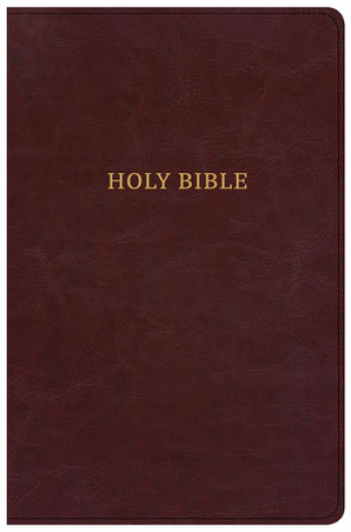 CSB Large Print Personal Size Reference Bible, Burgundy Leathertouch, Classic Edition