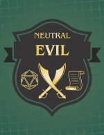 Neutral Evil: RPG Themed Mapping and Notes Book - Dark Green Theme
