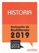 HISTORIA. EVALUACIÓN DE BACHILLERATO 2019
