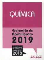 QUÍMICA. EVALUACIÓN DE BACHILLERATO 2019