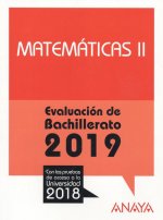 MATEMÁTICAS II. EVALUACIÓN DE BACHILLERATO 2019