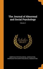 Journal of Abnormal and Social Psychology; Volume 4