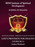 God's Provision For Healing Course