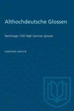 ALTHOCHDEUTSCHE GLOSSEN NACHTRAGE OP