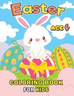 Easter Coloring Books for Kids Age 4: Easy and Fun Activity Workbook Boys and Girls