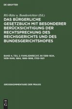 Familienrecht,  1589-1634, 1638-1649, 1664, 1666-1698, 1705-1921