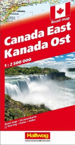 Kanada Strassenkarte Ost 1:2.500 000