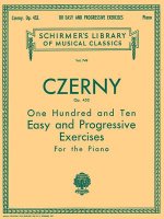 110 Easy and Progressive Exercises, Op. 453: Schirmer Library of Classics Volume 749 Piano Technique