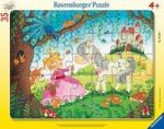 Prinzessin mit Pferd oder Einhorn Rahmenpuzzle
