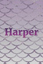 Harper: Writing Paper & Purple Mermaid Cover