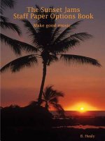 Sunset Jams Staff Paper Options Book