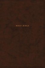Nkjv, Reference Bible, Classic Verse-By-Verse, Center-Column, Leathersoft, Brown, Indexed, Red Letter Edition, Comfort Print