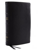 Nkjv, Reference Bible, Classic Verse-By-Verse, Center-Column, Premium Goatskin Leather, Black, Premier Collection, Red Letter Edition, Comfort Print
