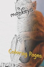 Monkeys Coloring Pages: Beautiful Coloring Pages for Adults Relaxation